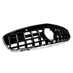 For Benz R231 SL550 SL450 Convertible GT GTR Grille Grill Gloss Black 2017-2020