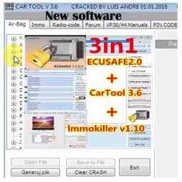 2025 Hot sale ECUSafe 2.0 + immokiller V 1.1 Immo Off Software v1.1 ImmoKiller v1.1 Software +Car tool 3.6 free help install