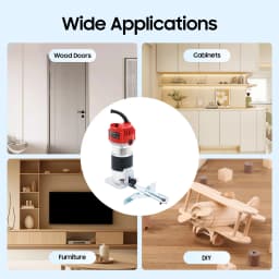 800W Woodworking Trimmer 30000RPM,Compact Electric Handheld Wood Router Carpenter Power Tool for DIY Wood Grooving Edge Trimming