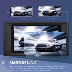 Podofo Car Radio Wireless Carplay Android Auto Audio Stereo Mirror Link 7 Inch For Transit Fiesta Focus Galaxy Mondeo Fusion