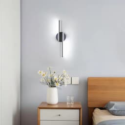 Black LED Interior Wall Sconce,16W Modern Wall Lamp,Black Lighting LED Wall Light for Bedroom, Living Room,Hallway, Stairs
