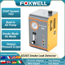 FOXWELL SD203 Car Smoke Leak Detector Pipe EVAP Vacuum Leakage Diagnostic Tool Build-in Air Pump EVAP Pipe Leakage Analyzer