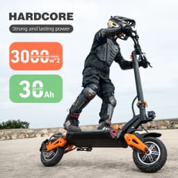 11 inch off-road electric scooter 6000W60V30AH lithium battery intelligent folding mini electric scooter in stock in Europe