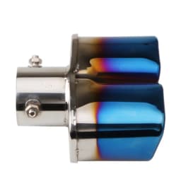Car Exhaust Tip Stainless Steel Exhaust Tail Throat Square Tail Pipe For 2.5-inch Intake Exhaust Systems