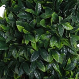 Outsunny 2 Pack Artificial Boxwood Spiral Tree Decorative Plant w/ Nursery Pot
