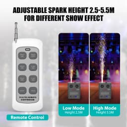 GWONG 700W Pyrotechnics Machines Cold Spark Spark Machine D-MX512 With Remote Control for Bar Party DJ Christmas Wedding