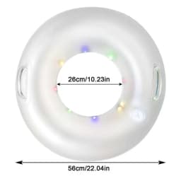 Ring Pool Float Inflatable Pool Swim Raft Inflatable Glitter LED Swim Rings For Kids Swimming Tubes Toys For Beach Party