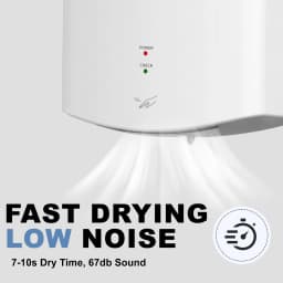 AIKE Automatic Sensor Hands Dryer 1400W High Speed Air Hand Drying Machine Bathroom Toilet Washroom Hand Dryer 10S Quick Drying