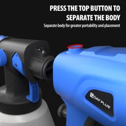 1000ML Cordless Electric Spray Gun High Power HVLP Ideal for Auto Furniture & Steel Coating Compatible with Makita 18V Battery