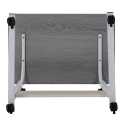 Voltsify Height Adjustable Mobile Table Overbed Desk with Wheels Laptop Tray Stand,60cmWx 40cmDx 87cmH