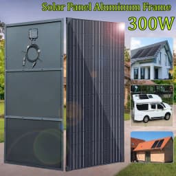 450W 300W 150W Rigid Solar Panel Kit 12v Solar Charging Panels Aluminum Frame Photovoltaic System, for Home Outdoor RV Roof