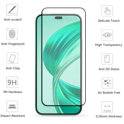 6-in-1 Full Cover Glass For Huawei Honor X8b Honor X8b Tempered Glass Full Glue 9H Screen Protector Honor X8b Lens Glass