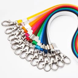 Plain Lanyard Neck Strap metal clip 15mm ID Lanyard For ID Badge Holder FREE
