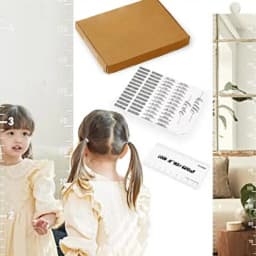 Puzzle Mirror Growth Chart Ruler Shatterproof Acrylic Height Measurement Mirror Ruler Wall Decoration Full Body Mirror
