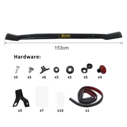 Car Bug Shield Hood Deflector Bonnet Guard Deflector For Ford Ranger 2023 2024 T9 Wildtrak XLT XLS XL Next Gen Accessories