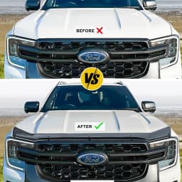 Car Bug Shield Hood Deflector Bonnet Guard Deflector For Ford Ranger 2023 2024 T9 Wildtrak XLT XLS XL Next Gen Accessories