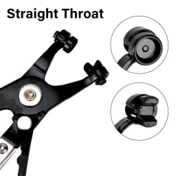 Automotive Flexible Hose Clamp Clip Pliers Set Swivel Jaw Flat Angled Band Tool