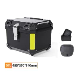 Universal Motorcycle Top Case Waterproof Dust-proof Motorbike Trunk Tail Box with Stainless Steel Anti-Theft Lock for Luggage