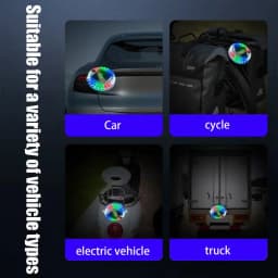 Car Flashing Alarm Lamp Safety Anti Collision Lamp Intelligent Sensor Security Strobe Light Night Riding Warning Side Light