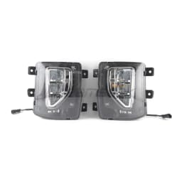 Pair LED DRL Fog Lamp Assembly for Chevy Chevrolet Silverado 1500 2016 2017 2018 Daytime Running Light Daylight White Driving