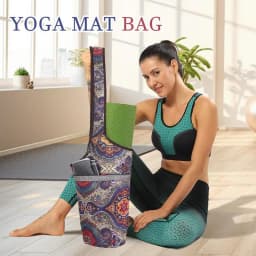 Yoga Mat Bag Long Tote Large Size Pocket Yoga Mat Carrier Bohemian Fashion Sport Accessories Organizer Fit Most Size Pads