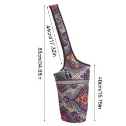 Yoga Mat Bag Long Tote Large Size Pocket Yoga Mat Carrier Bohemian Fashion Sport Accessories Organizer Fit Most Size Pads