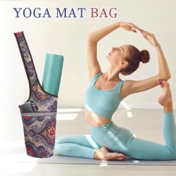 Yoga Mat Bag Long Tote Large Size Pocket Yoga Mat Carrier Bohemian Fashion Sport Accessories Organizer Fit Most Size Pads