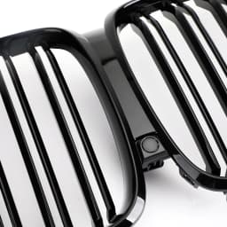 Artudatech Front Kidney Grille Gloss Black Grill Dual Fin For BMW X5 G05 2018-2021