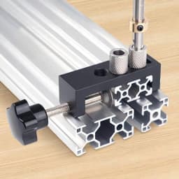 Doweling Jig Kit Drill Puncher Locator Double Hole Drilling Guide Access Puncher For 2020 2040 3030 3060 4040 Aluminum Extrusion