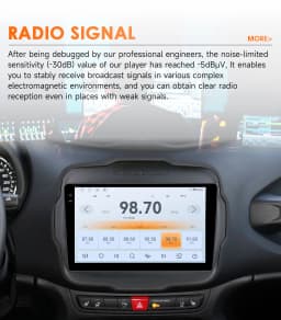 6115 Carplay 4G-LTE 9" Car Radio Android for Jeep Renegade 2016-2020 Multimedia Player Navigation GPS 2 Din Stereo DSP Autoradio