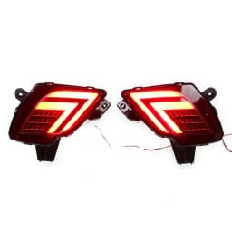 LED Reflector Rear Bumper Tail Light for Mazda CX-5 CX5 2013 2014 2015 2016 Driving Brake Lamp w/ Turn Signal Red Lens