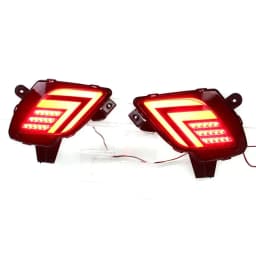 LED Reflector Rear Bumper Tail Light for Mazda CX-5 CX5 2013 2014 2015 2016 Driving Brake Lamp w/ Turn Signal Red Lens