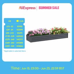 Galvanized Raised Garden Bed, 240X60Cm Rectangular Outdoor Elevated Planter Box