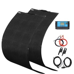 Flexible Solar Panel Kit Monocrystalline Cell PV 120W 240W 24V 12V For Battery Home Boat Marine RV Cabin Van Car Uneven Surfaces