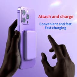 10000/5000mAh Mini Thin Magnetic Wireless Power Bank Fast Charging Portable External Battery for Magsafe for IPhone 15 14 13 12