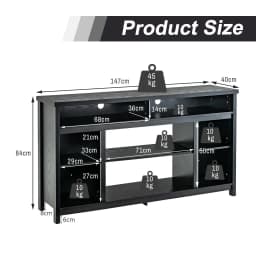 GOFLAME 58" TV Stand for TVs up to 65” Media Console Table w/Adjustable Shelf