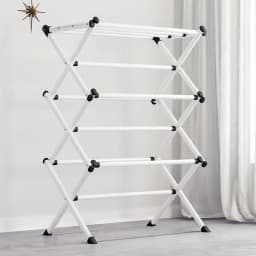 Voltsify Foldable Clothes Drying Rack Clothes Airer with Non-slip Feet, 63cm W X 39cm D X 98cm H