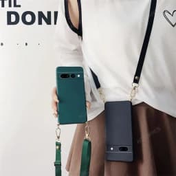 Necklace Strap Cord Crossbody Lanyard Liquid Silicone Case For Google Pixel 8 7 6 Pro 7A 6A Back Cover On Pixel7 Pixel6 A 7pro
