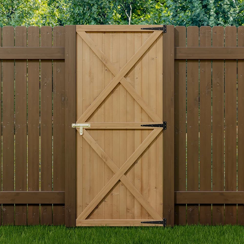Pine Wood Garden Gate with Latch for Garden, Patio or Outdoor Space