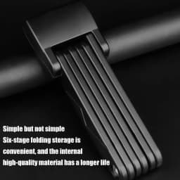 Folding Cycling Lock Anti-theft Security Chain Cable Padlock Anti-cutting Road Bike Locks With 2 Keys And For Cycling Accessory