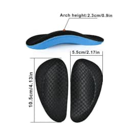 Orthopedic Insoles Half-Size Flat Feet Insoles Arch Support Cushion Plantar Inserts Soft And Comfortable Flat Foot Corrector