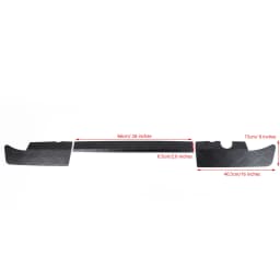 Artudatech Black Alloy Rear Bumper Protector Guard Panel Trim For Suzuki Jimny 2019 2020 2021 2022 2023