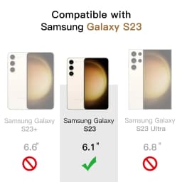 Screen Protector For Samsung Galaxy S23 5G Tempered Glass HD Crystal 9H High Aluminum Fingerprint Unlock
