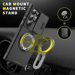 Slide Camera Protection Magnetic Stand Phone Case for Samsung S25 S24 S23 Plus S21 S22 Ultra S20 FE A54 A15 A14 A05 A05S Cover
