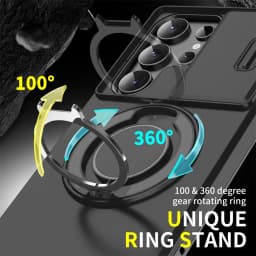 Slide Camera Protection Magnetic Stand Phone Case for Samsung S25 S24 S23 Plus S21 S22 Ultra S20 FE A54 A15 A14 A05 A05S Cover