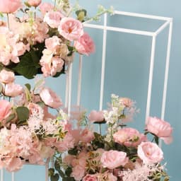 Voltsify Metal Flower Stand Wedding Centrepieces Easy Assembly for Birthday Parties, Stage Decorations