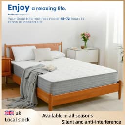 Good Nite 8" Luxury Hybrid Mattress - Small Double 4FT with Cooling Gel Foam & Pocket Springs, Euro-Top Design