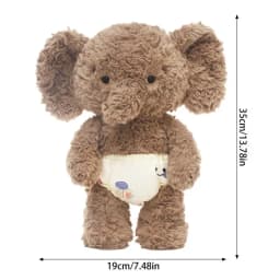 Elephant Plush 13.7 Inches Soft Doll Toys Huggable Plush Dolls For Boys Girls Room Decoration Character Collection
