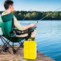 Tackle Box For Fishing 4-Grid Transparent Fishing Lures Storage Box Bait Hooks Accessory Jig Accessories Visible Trays Removable