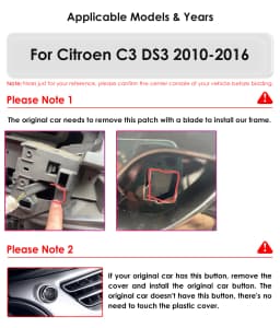 9'' 6115 Intelligent Screen Android 14 Car Radio Multimedia Video Player for Citroen C3 DS3 2010-2016 GPS Carplay Auto 4G RDS